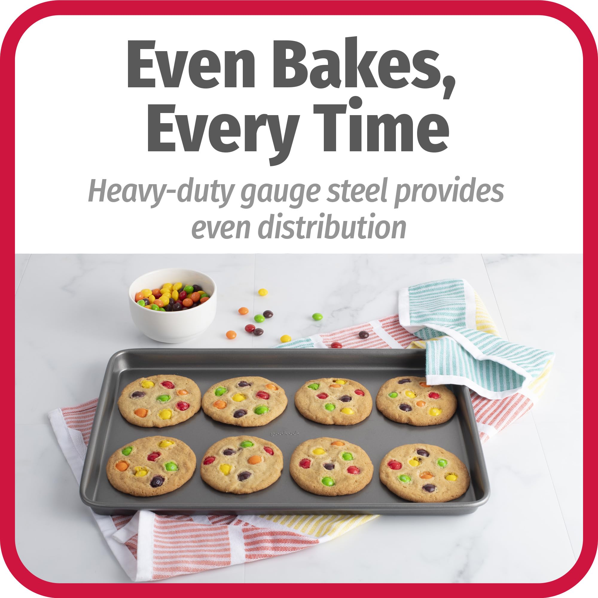 Good Cook Set of 3 Non-Stick Cookie Sheet