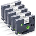 Label Orison 5Pack Compatible with Brother P-Touch Label Tape 12mm TZe231 TZ-231 for Brother PT-H110 PT-D210 PT-D400 PT-D600 Label Maker,Black on White,12mm x 8m (0.47 x 26.2Feet)