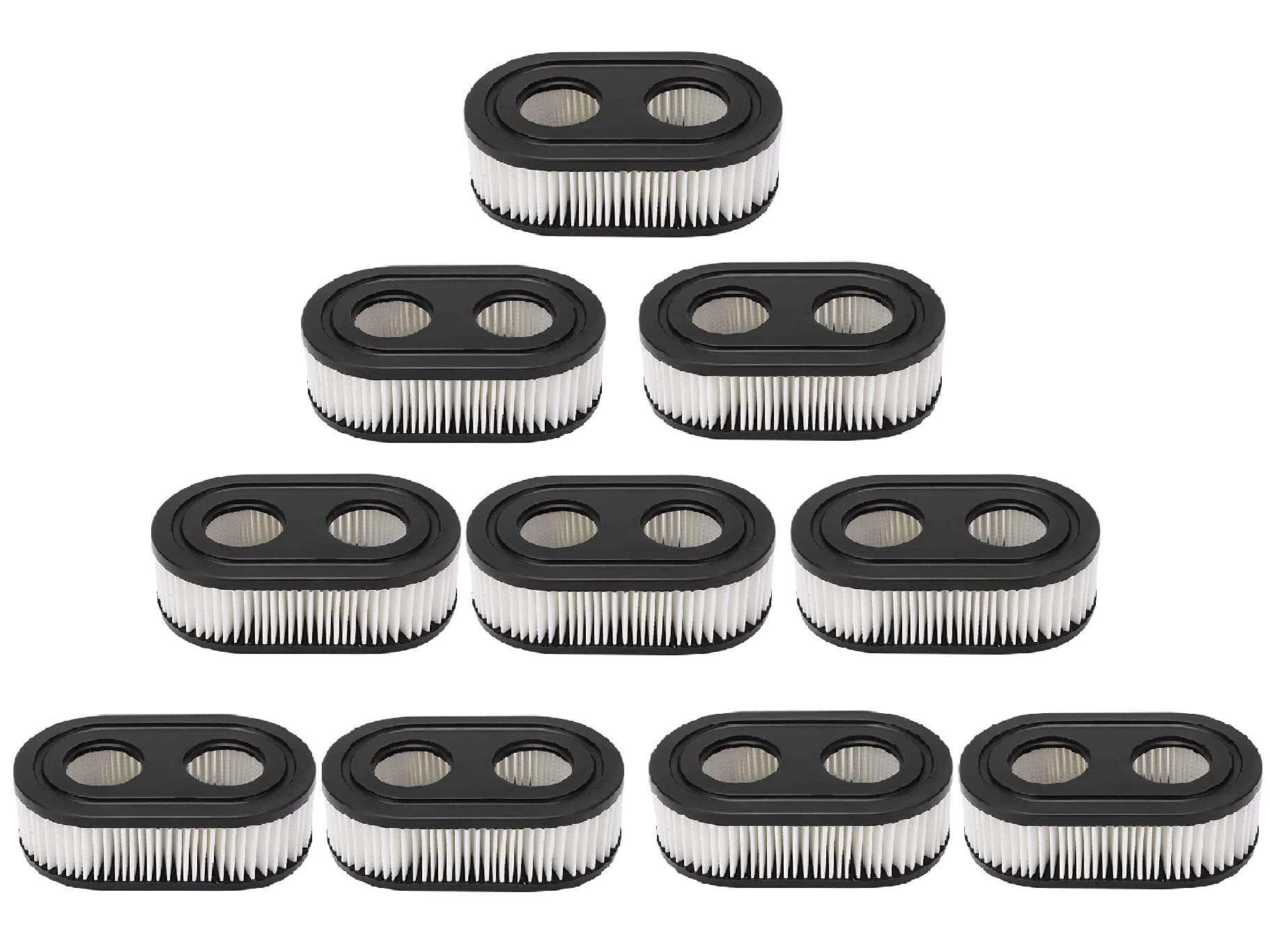 Hippotech Pack of 10 593260 798452 Air Filter for 550E 550EX Engine BS-593260 BS-798452 for MTD for Troy-Bilt for Craftsman Walk-Behind Lawn Mower