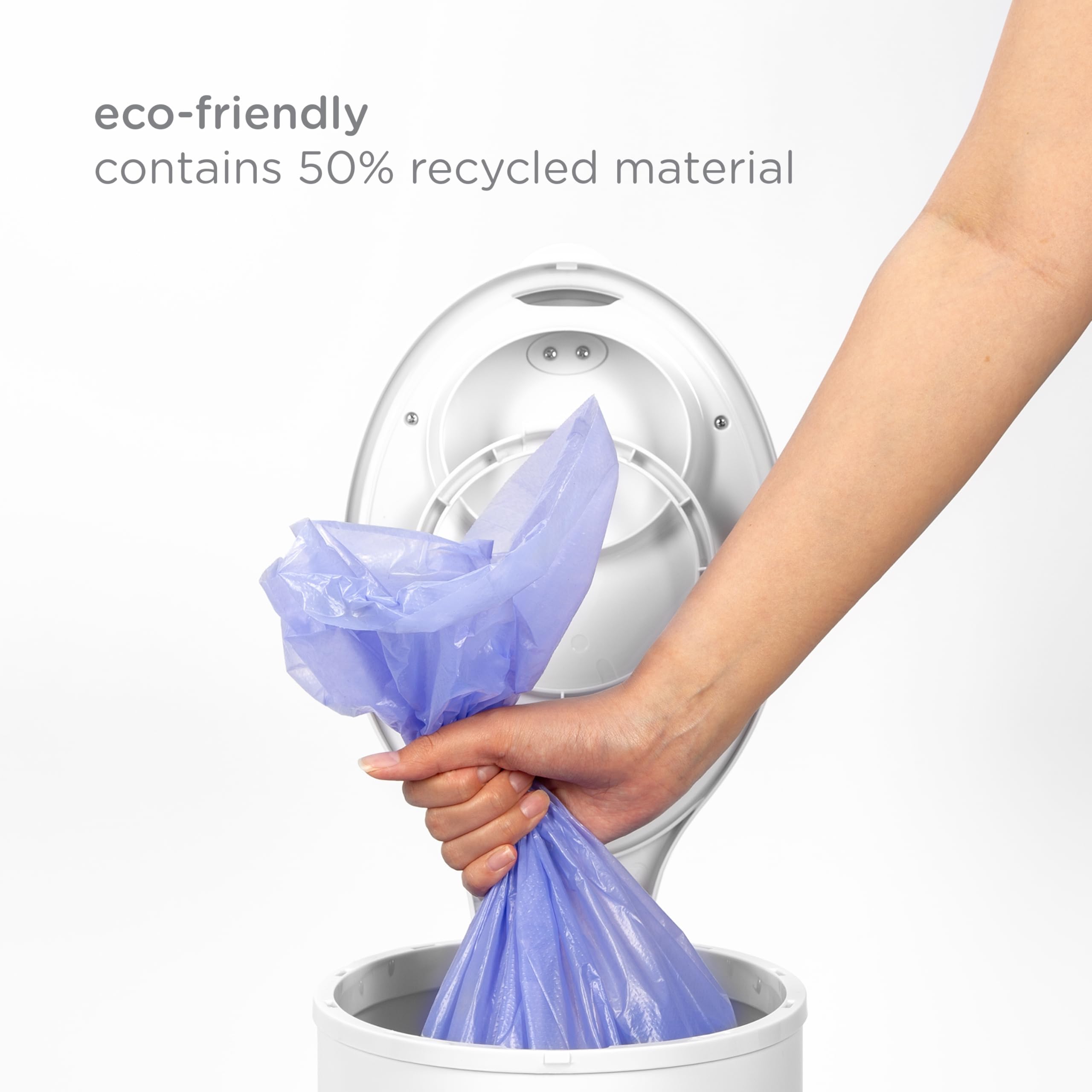 Ubbi Disposable Diaper Pail Plastic Bags, Value Pack, 75 Count, 13-Gallon Bags