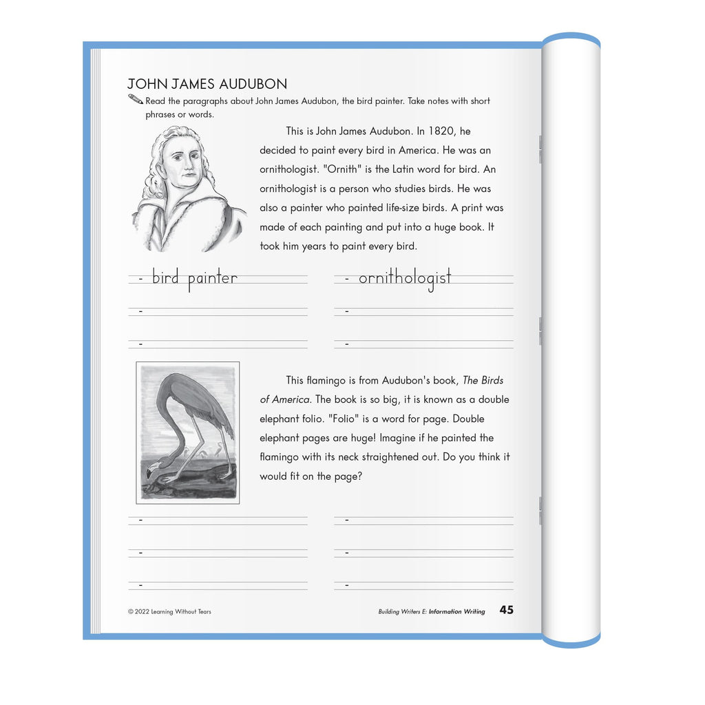 Learning Without Tears Building Writers, Student Edition- Grade 4, Writing Skills in Narrative, Information, Opinion Style, Writing Fluency- for School and Home Use