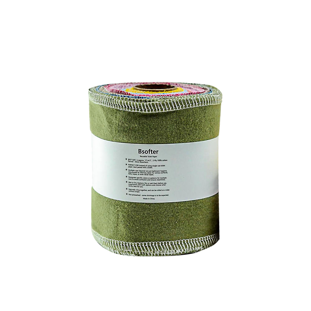 Bsofter Reusable Toilet Paper Rolls – 28 Pcs Reusable Toilet Paper Washable Toilet Tissue Camper RV Toilet Paper Paperless Tp Cloth Bidet Towels Reusable Baby Wipes Alternative