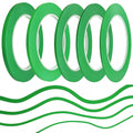 Mix 6Rolls High-Temp Vinyl Fine Line Masking Tape Automotive Paint for Curves Green 1.5mm 2mm 2.5mm 3mm 4mm 5mm