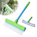 Window Squeegee - Recyclable Cleaner Scraper with Microfiber Scrubber, Window Cleaner for Glass Mirror Car Shower Doors Squeegee