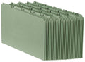 Pendaflex File Organizers, Sturdy Alphabetic File Guides, Letter Size, A-Z Preprinted Headings, Plain Tabs, 25-Point Green Pressboard, 65% Recycled Fiber, 25 Guides/Box