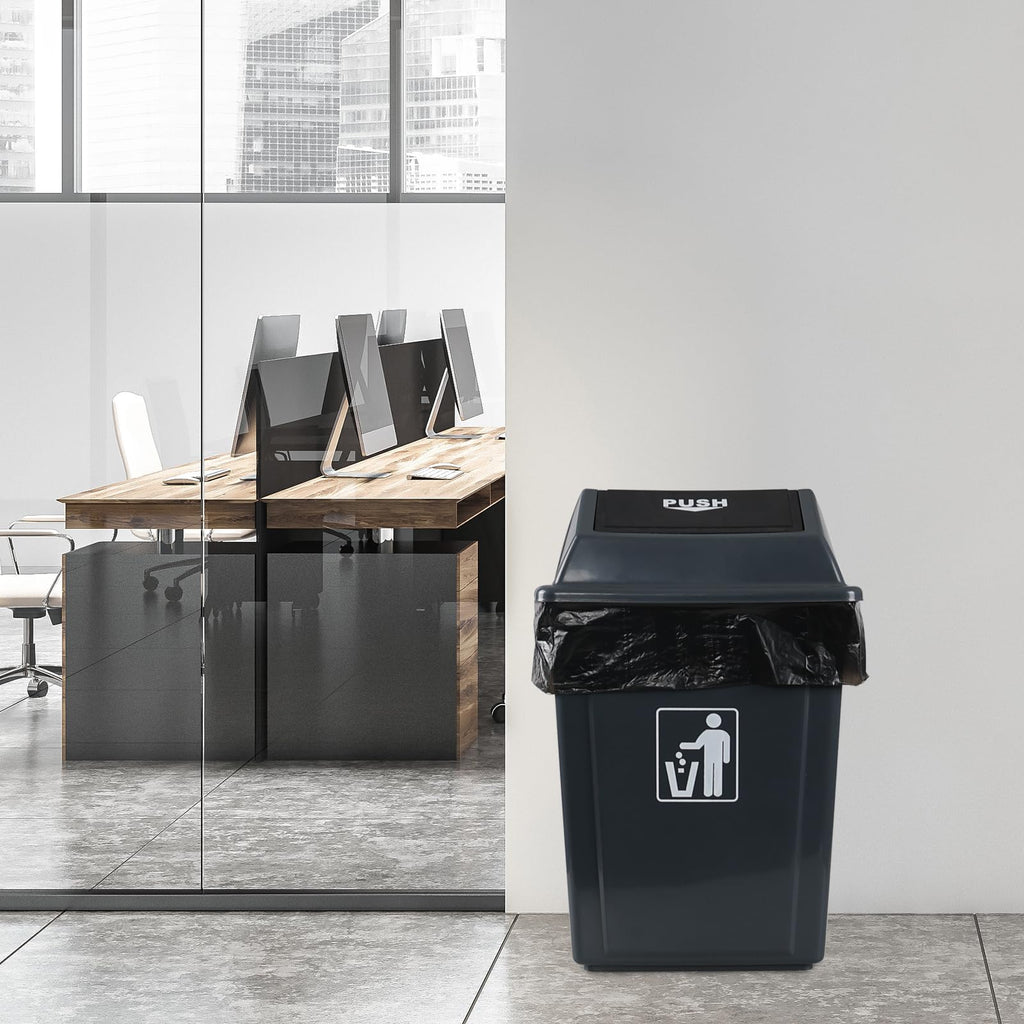 Wakikini 13 Gallon Kitchen Garbage Bags, 50 L Large Trash Bags, 150 Bags, Black