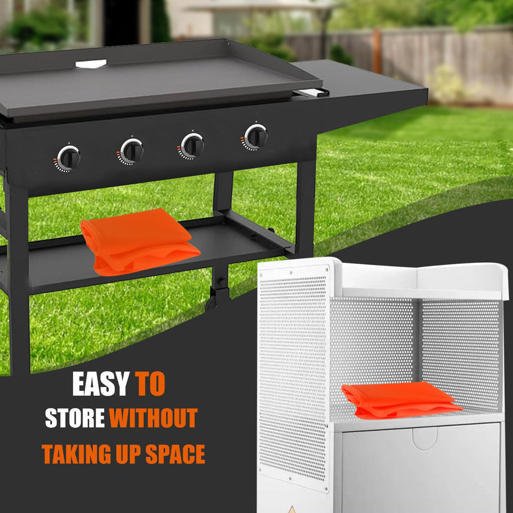 Silicone Griddle Mat Cover for Blackstone: 22 Inch Flat Top Grill Buddy Mats Griddle Grill Deck Protector Outdoor Camping Outside Cooking BBQ Accessories