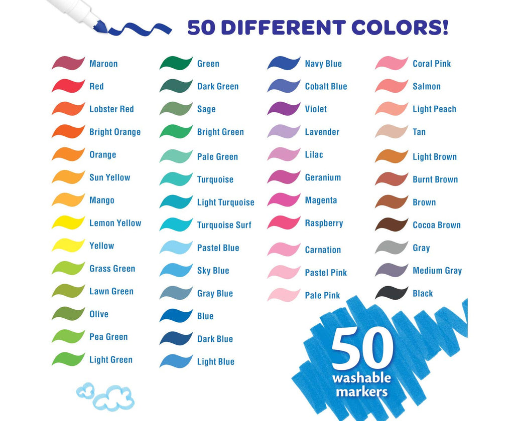 Crayola 50ct Washable Super Tips - Styles May Vary