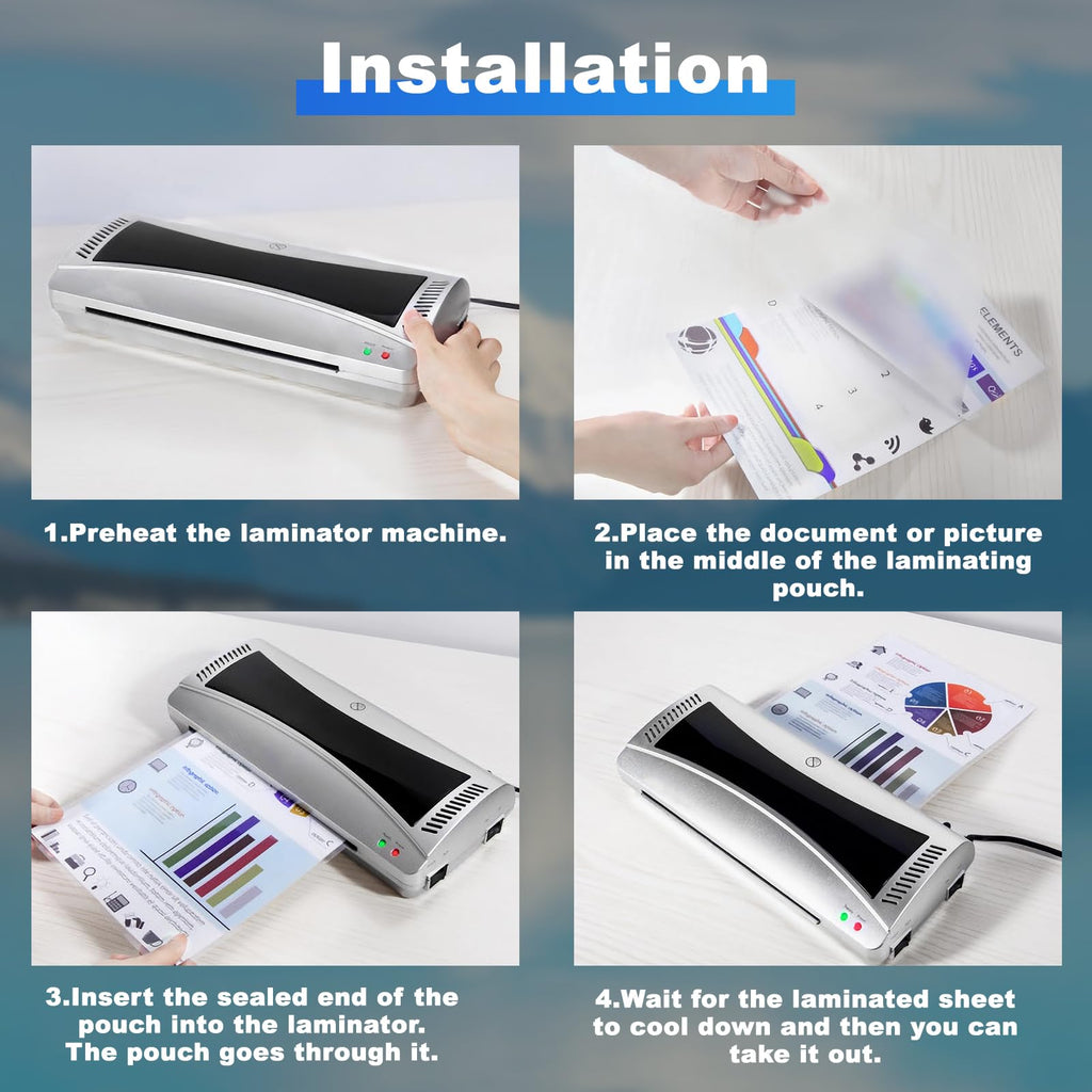 (100 Packs) NefLaca 8.9" x 11.4" Thermal Laminating Pouches, 5 mil Laminating Sheets Clear Letter Size Plastic Paper
