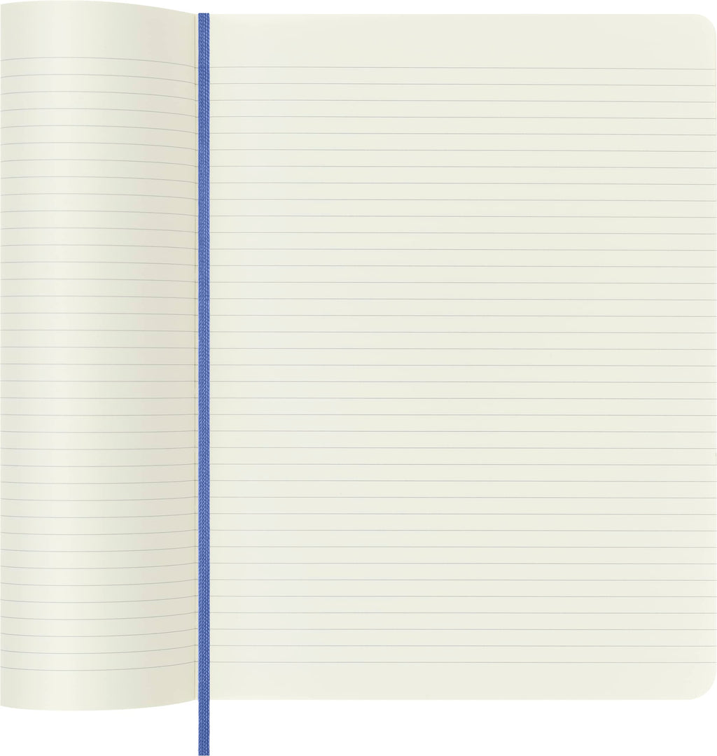 Moleskine Classic Notebook, Extra Large, Ruled, Hydrangea Blue, Soft Cover (7.5 X 9.75)