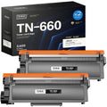 TN660 Compatible Toner Cartridge Replacement for TN660 TN-660 TN 660 TN630 Compatible with HL-L2300D HL-L2380DW HL-L2320D DCP-L2540DW MFC-L2700DW MFC-L2685DW Printer 2 Black Toner