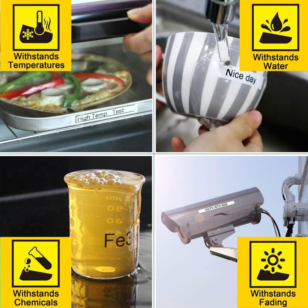 Replace DYMO D1 Label Tape 45013 S0720530 D1 Refills Compatible for DYMO LabelManager 160 280 420P PnP 220P 360D 450 210D, 1/2” W x 23’ L, 12mm x 7m, Black on White, 5 Refills