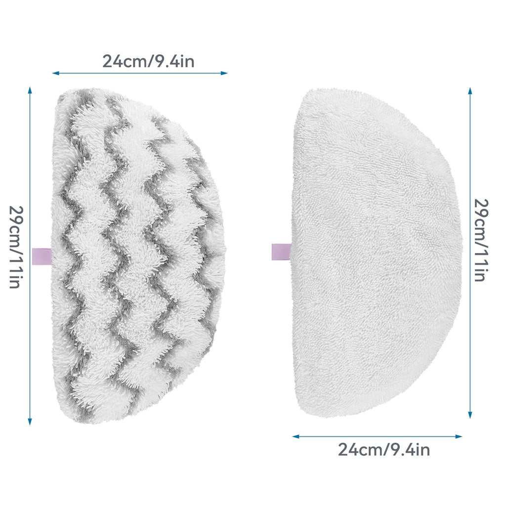 Steam Mop Pads for Bissell Powerfresh Steam Cleaner 1940 1806 1544 1440 19402 19404 19408 19409 1940A 1940F 1940Q 1940T 1940W 2075A 2685A Microfiber Replacement Pad Reusable Washable - 6 Packs