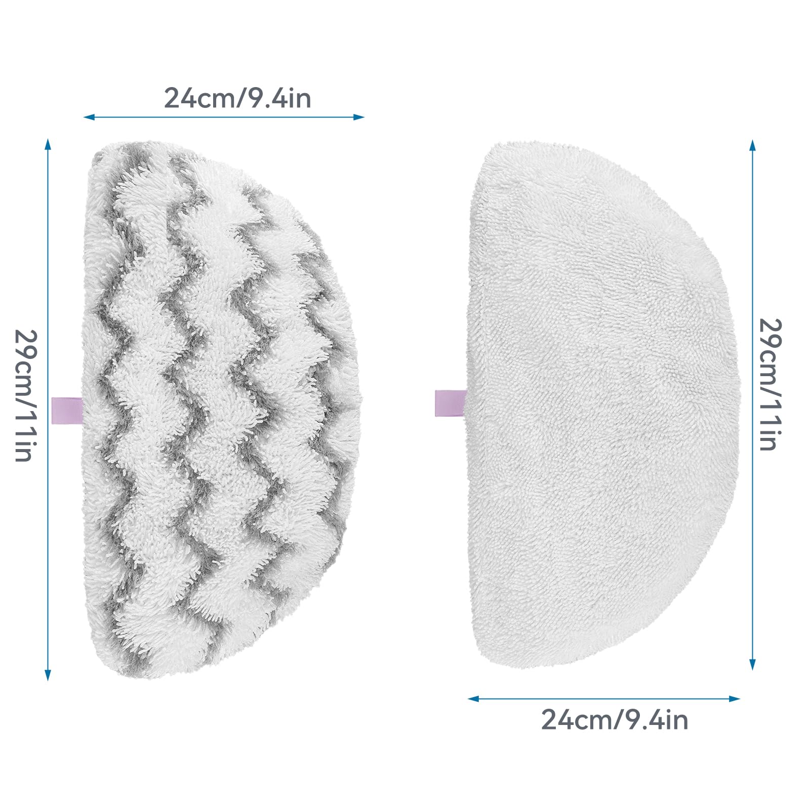 Steam Mop Pads for Bissell Powerfresh Steam Cleaner 1940 1806 1544 1440 19402 19404 19408 19409 1940A 1940F 1940Q 1940T 1940W 2075A 2685A Microfiber Replacement Pad Reusable Washable - 6 Packs