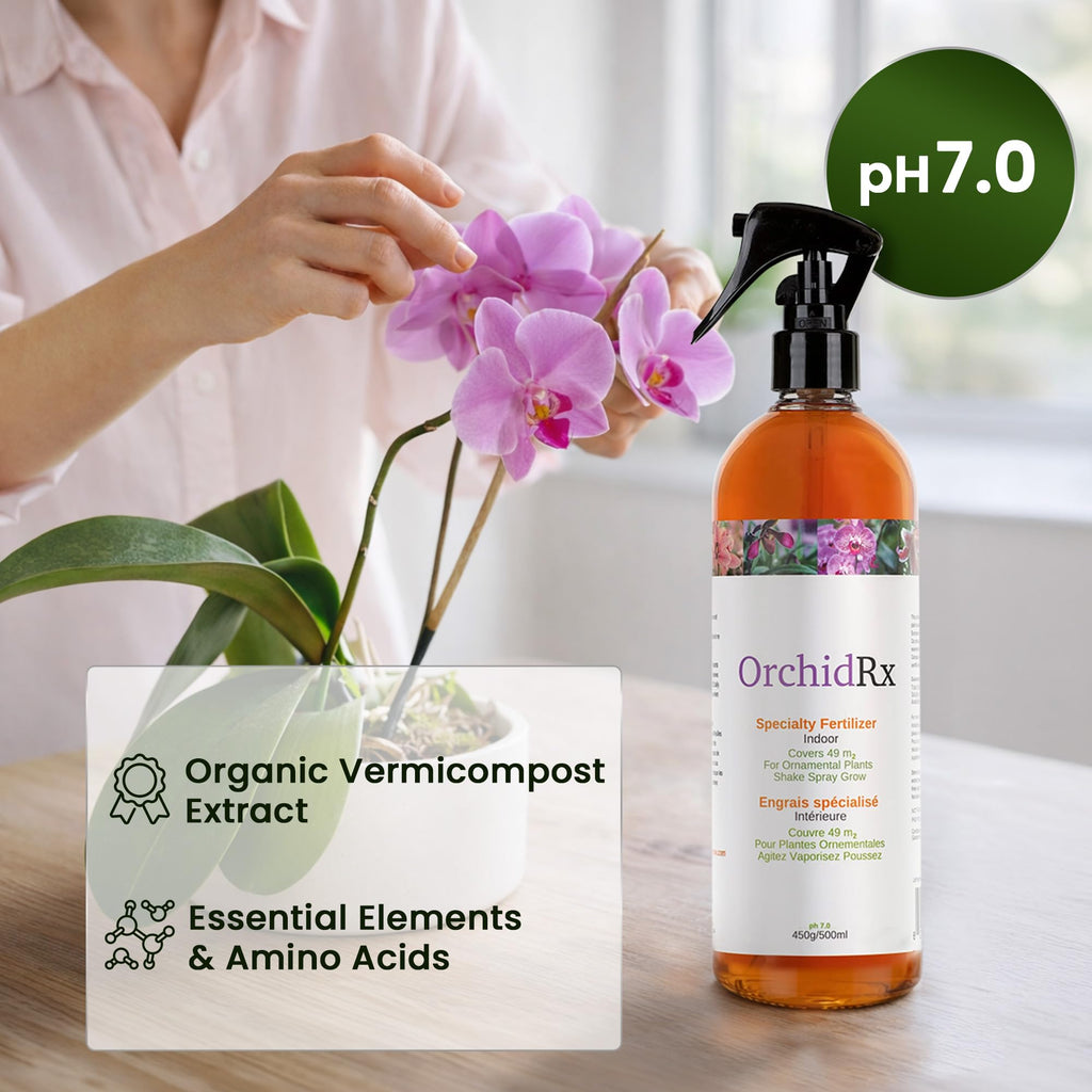 OrchidRx Plant Fortifier/Fertilizer - Grow Your Plants Stronger and Healthier with Plant Fertilizer Spray - 100% Certified Organic and Easy to Use Idea for Gardeners | 500 ml