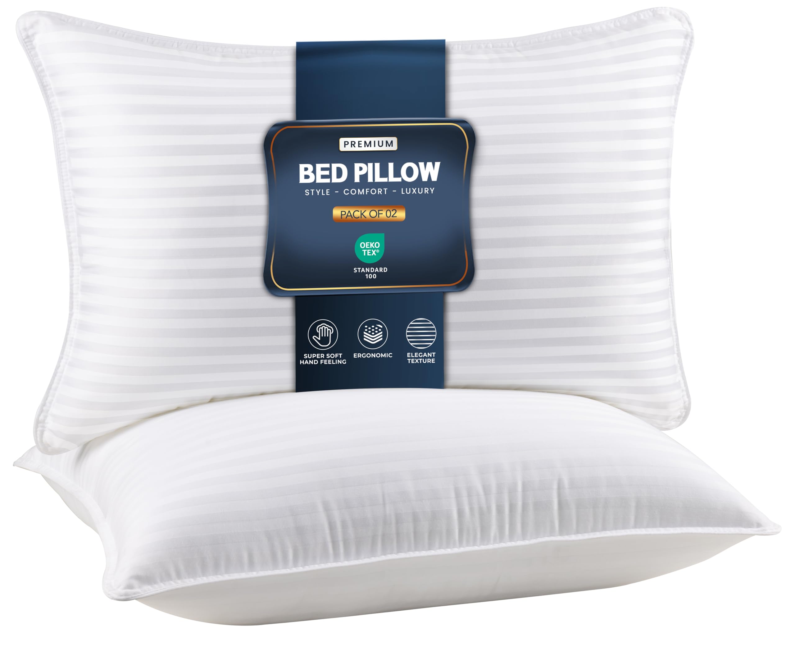 Utopia Bedding Bed Pillows for Sleeping Queen Size, Set of 2, Cooling Hotel Quality, for Back, Stomach or Side Sleepers