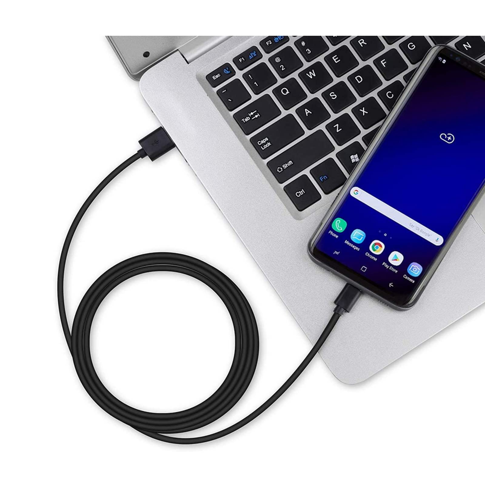 Smays USB C Cable Bulk 10-Pack 3ft, Type C Phone Charger Lot Black