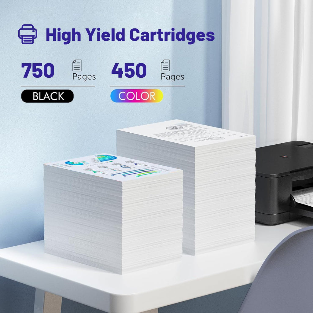 NSDHInk Remanufactured 67XL Ink Cartridges Replacement for HP 67 XL 67XL Ink Combo Pack for Deskjet 4255e 2700 2855e 2755e 2734e 2842e 4255e 2723e 4155e 2742e Envy 6055e 6455e 6000 6400 Ink (2 Pack)