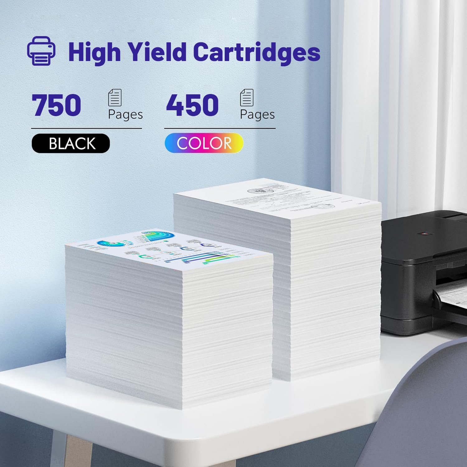 NSDHInk Remanufactured 67XL Ink Cartridges Replacement for HP 67 XL 67XL Ink Combo Pack for Deskjet 4255e 2700 2855e 2755e 2734e 2842e 4255e 2723e 4155e 2742e Envy 6055e 6455e 6000 6400 Ink (2 Pack)