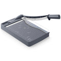 Firbon 12" Guillotine Paper Cutter, Heavy Duty 12-Sheet Capacity Trimmer for Cardstock, Photos, Scrapbooking, Office, Classroom, Studio (Gray)