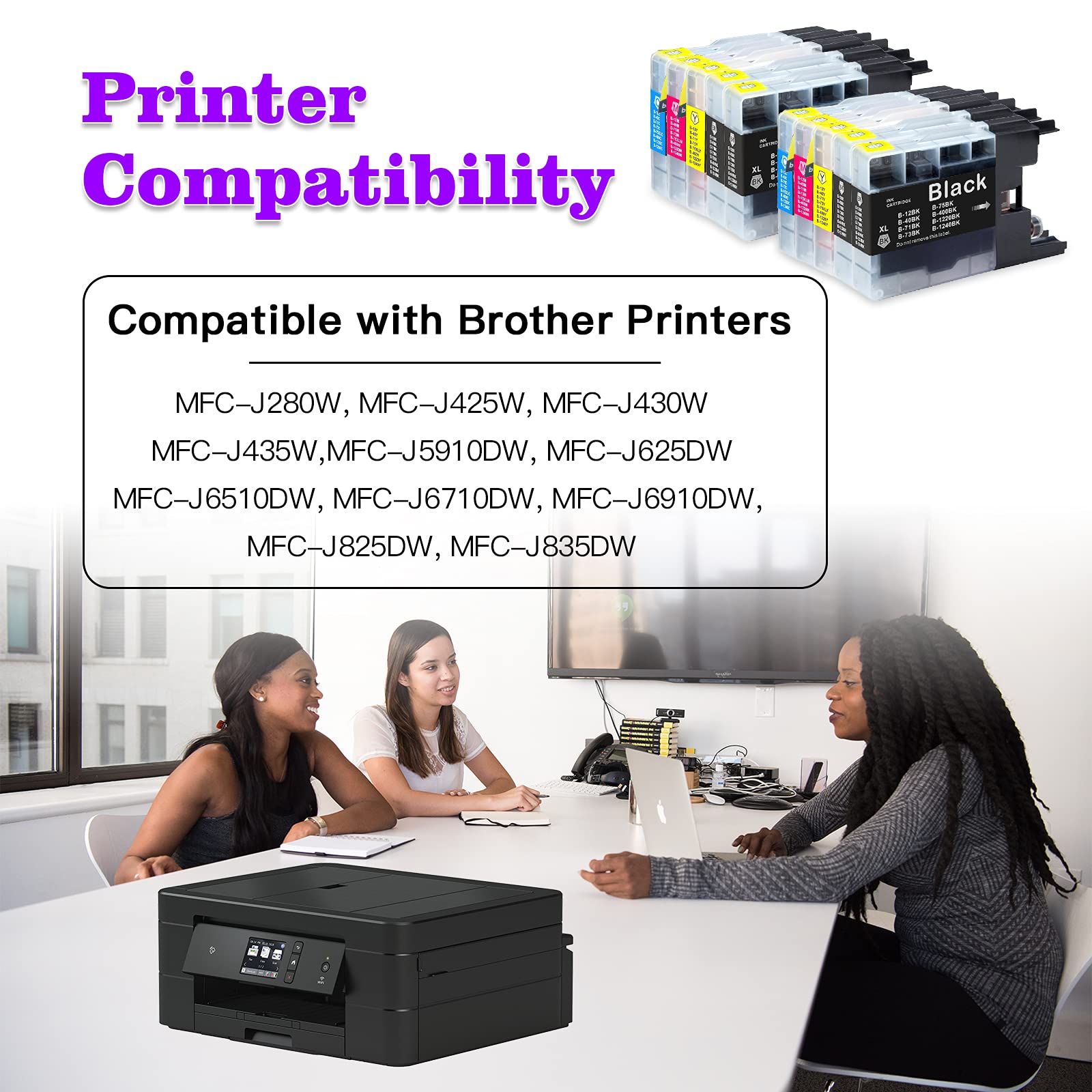ARTITECH Replacement for Brother LC75 LC71 Ink Cartridge LC-71 LC-75 XL Ink Cartridges Work for Brother MFC J280W J825DW J430W J835DW J625DW J425W J6710DW J280W J6910DW J5910DW J6510DW J435W, 10-Pack