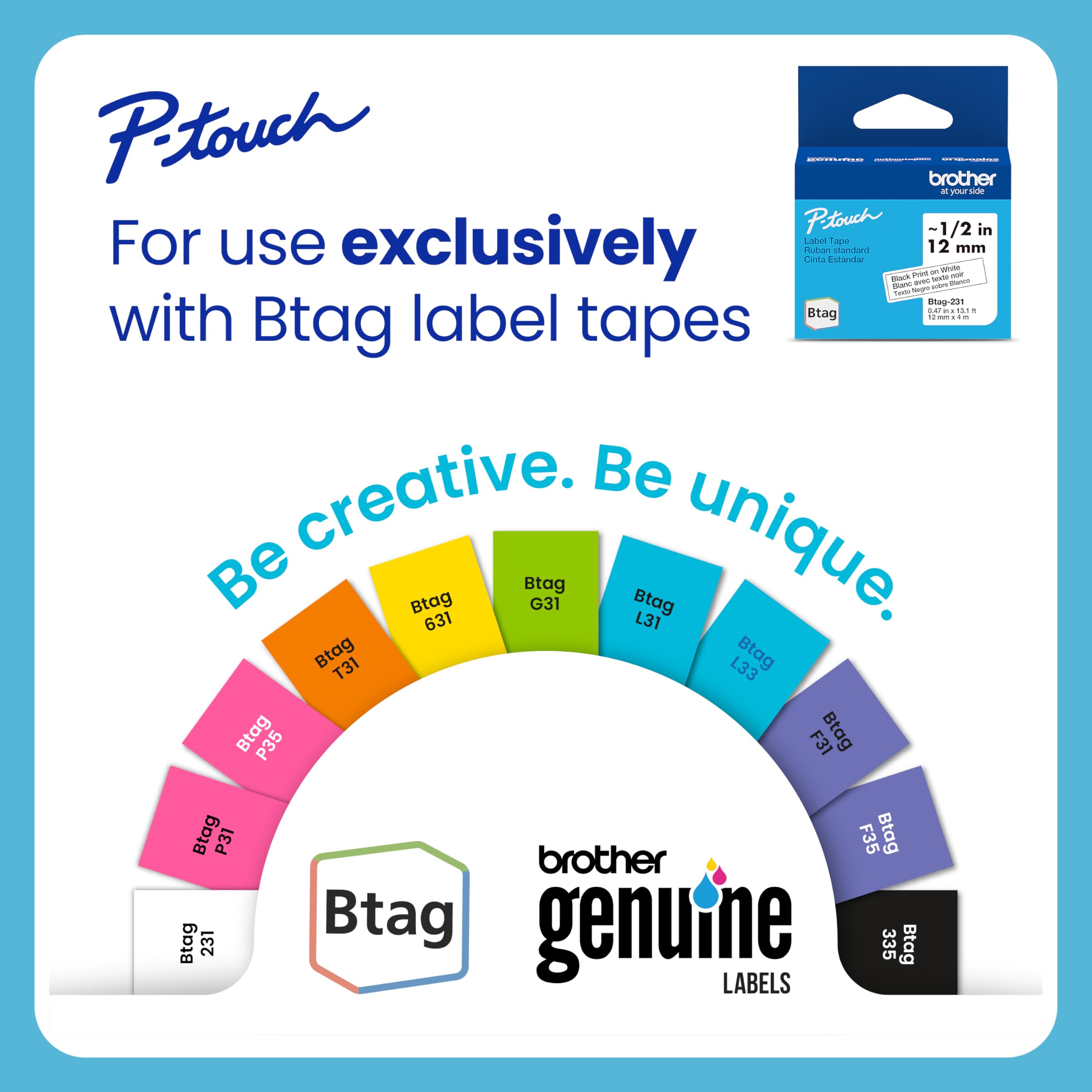 Brother P-Touch Label Maker with Tape PT-N10 - Personal Desktop - Thermal Labeling Machine ptouch