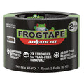 FrogTape Advanced Painters Tape, 1.5 Inch Wide (1.41-Inch x 45-Yard) Multi-Surface Tape with PAINTBLOCK, Conforms Around Curves & Contours, Tear-Free Removability, 2 Rolls, Green