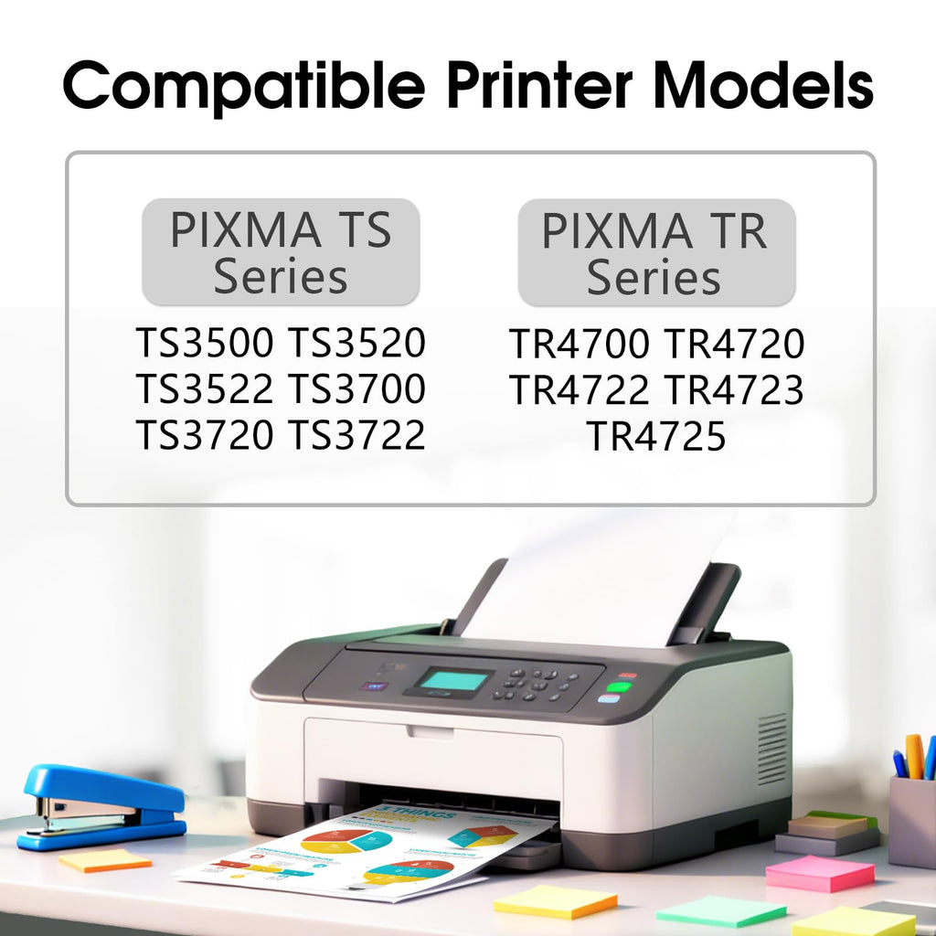 275XL Black Ink Cartridges High Yield Replacement for Canon PG-275 XL – Compatible with Pixma TS & TR Series Printers, TS3520 TS3720 TR4720 TR4722, 2 Pack