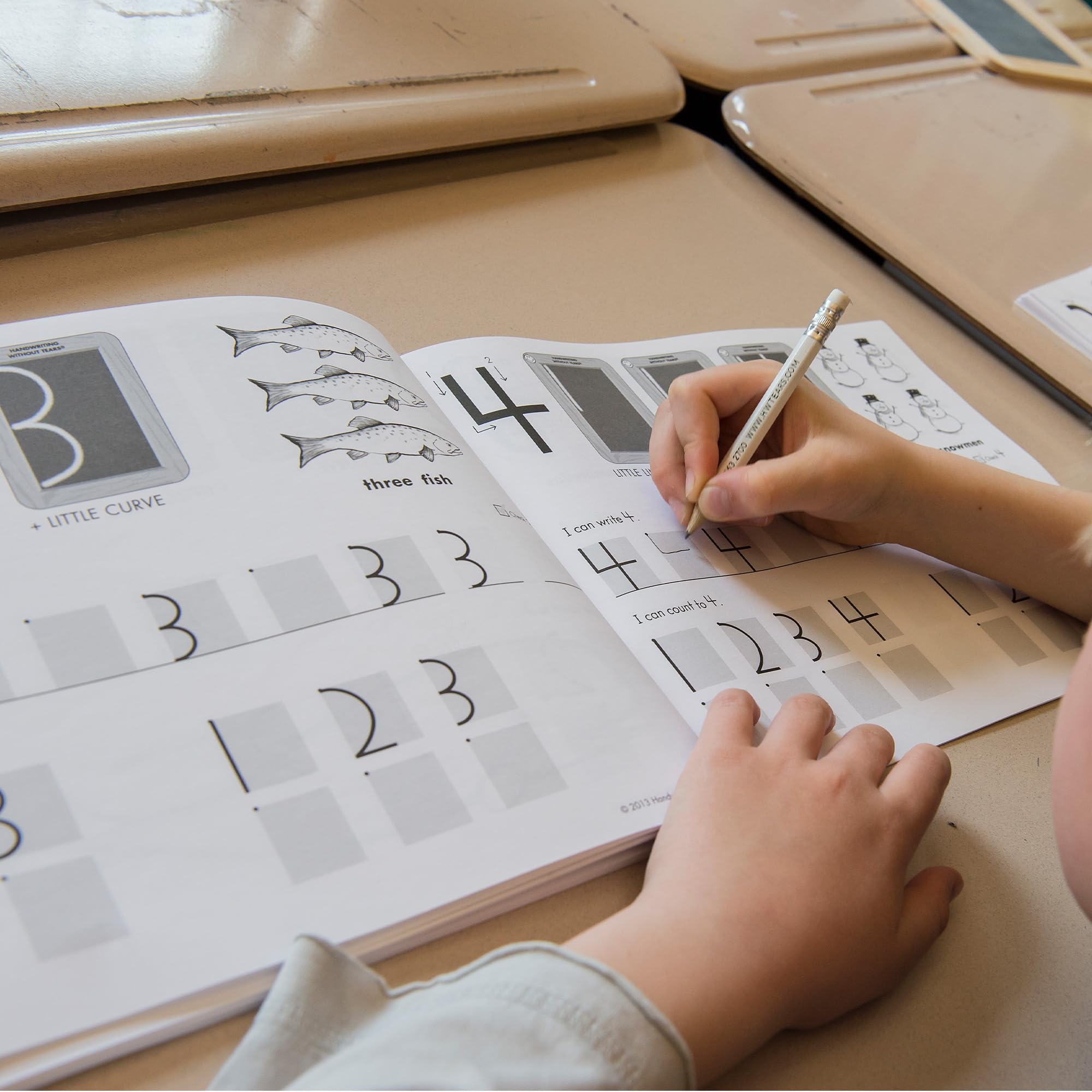 Learning Without Tears, Letters and Numbers for Me, Student Workbook, Age 5+, Kindergarten, Handwriting Practice, Writing Book, School & Home, Language Arts, Tutoring