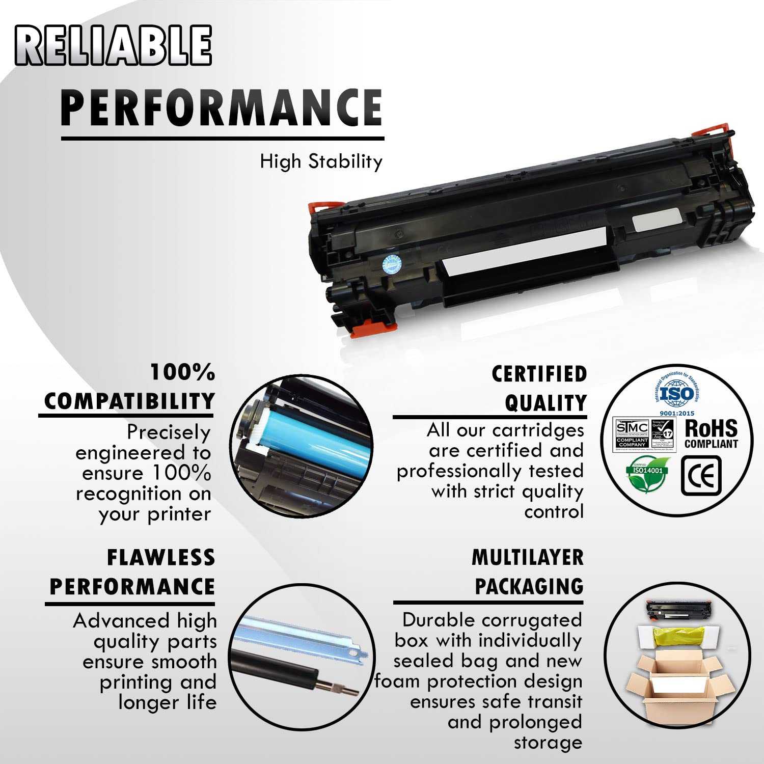 Inkfirst Compatible Toner Cartridge Replacement for Canon 128 3500B001AA imageCLASS MF4412 MF4420N MF4450 MF4550 MF4550D MF4570DN MF4580DN D550