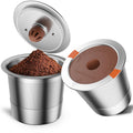 RETHONE K Cup Reusable Coffee Pods, Universal Stainless Steel Reusable K Cups Compatible with Keurig 1.0 & 2.0 Coffee Machines Brewers Refillable K Cups
