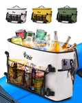 Vihir Waterproof Large Kayak Cooler with Multiple Storage Pockets, for Kayaks with Lawn-Chair Style Seats, for Camping,Travel, Lunch, Beaches Trips