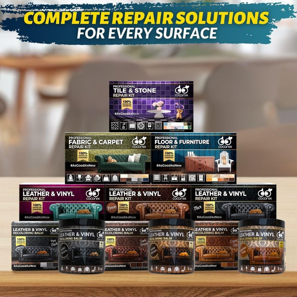 Coconix Floor & Furniture Repair Kit | Fix Scratches, Scuffs, and Dents on Hardwood Floors, Furniture, and Laminate Surfaces | Easy Application with Kneadable Putty