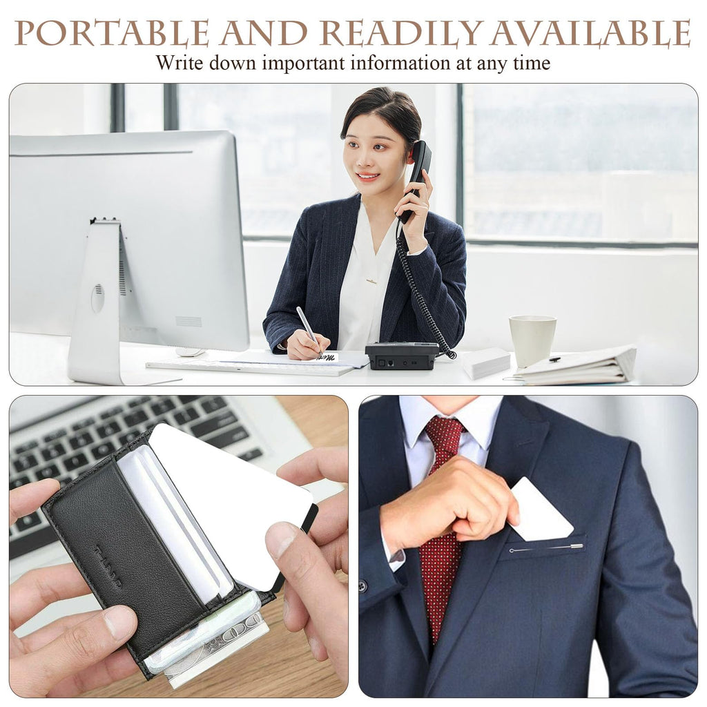 Akamino 600 Pcs Blank Kraft Paper Cards, Premium Blank White Cards Mini Business Card, Small Note Card, Message Vocabulary Card, Index Cards for Festival ThanksgivingThank You, DIY Craft Project