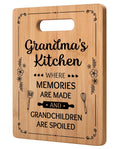 Milcier Gifts for Grandma, Birthday Gifts for Grandma, Unique Cutting Board for Grandmother from Grandchildren, Best Birthday Christmas for Nana Grandmother