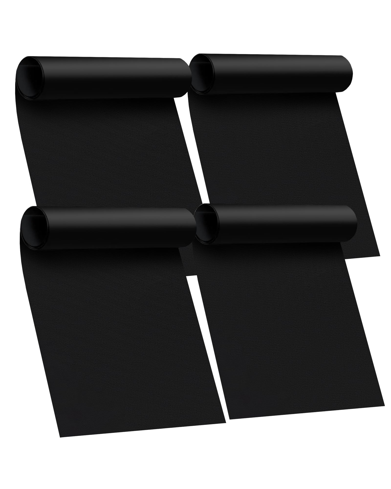 4 Pack Oven Liners for Bottom of Oven, 17x25 Large Heavy Duty Non-Stick Reusable Oven Mat for Electric, Gas, Toaster & Convection Ovens - BPA & PFOA Free, Dishwasher Safe, Kitchen Essentials,Black