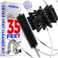 Holikme 35 Feet Dryer Vent Cleaning kit,Dryer Duct Cleaning kit,Lint Remover,Synthetic Brush Head, Use with or Without a Power Drill
