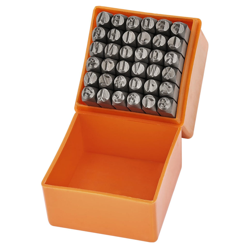 Singring 36PCS Steel Number and Letter Stamp Punch Tool Metal Letter Stamp Punches Set Perfect for Imprinting Metal (3mm)
