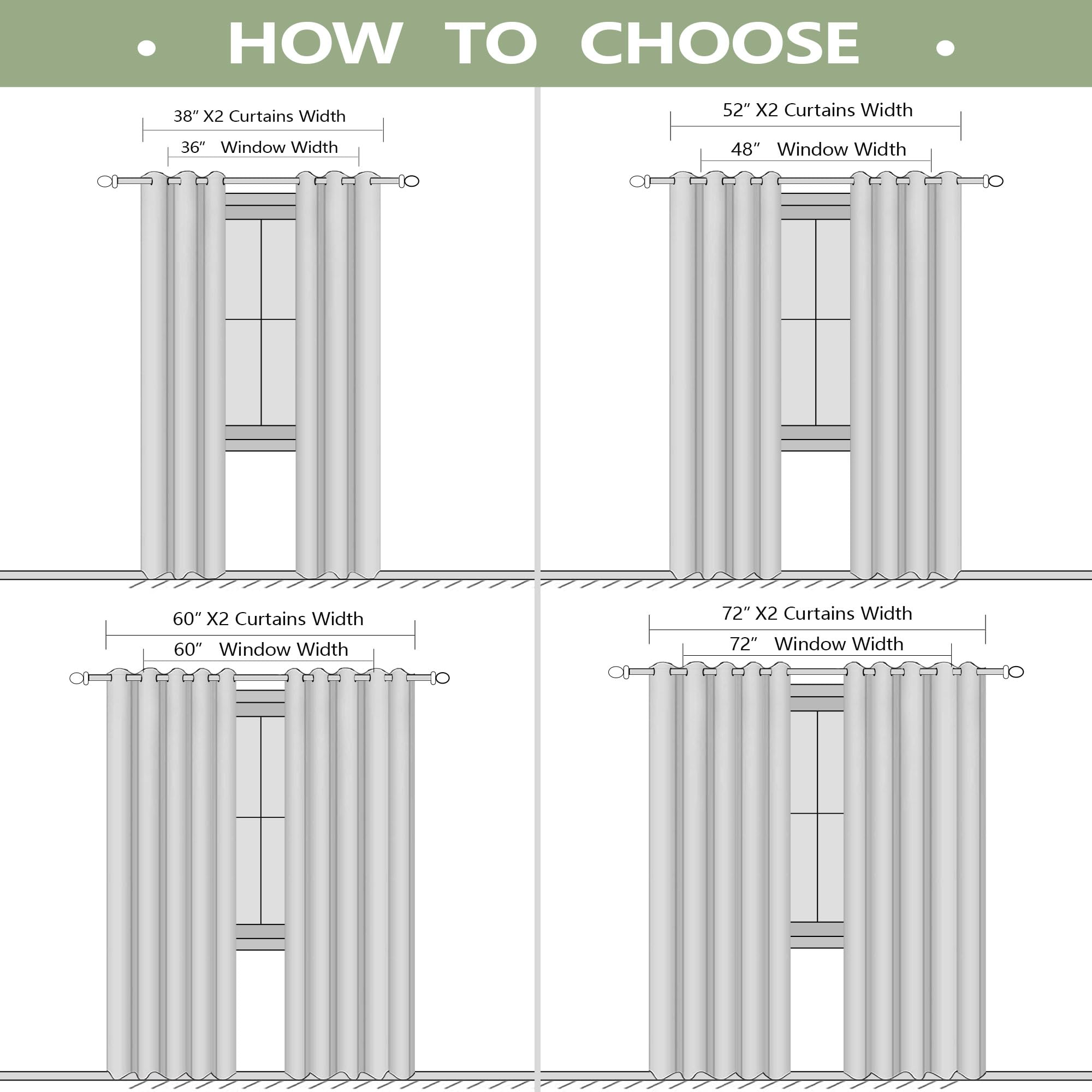 Blackout Curtains 84 Inch Long for Bedroom 2 Panels, Rideaux Opaques 2 Panneaux, Black Out Room Darkening Thermal Insulated Curtain Drapes for Living Room, Rideau Opaque Salon