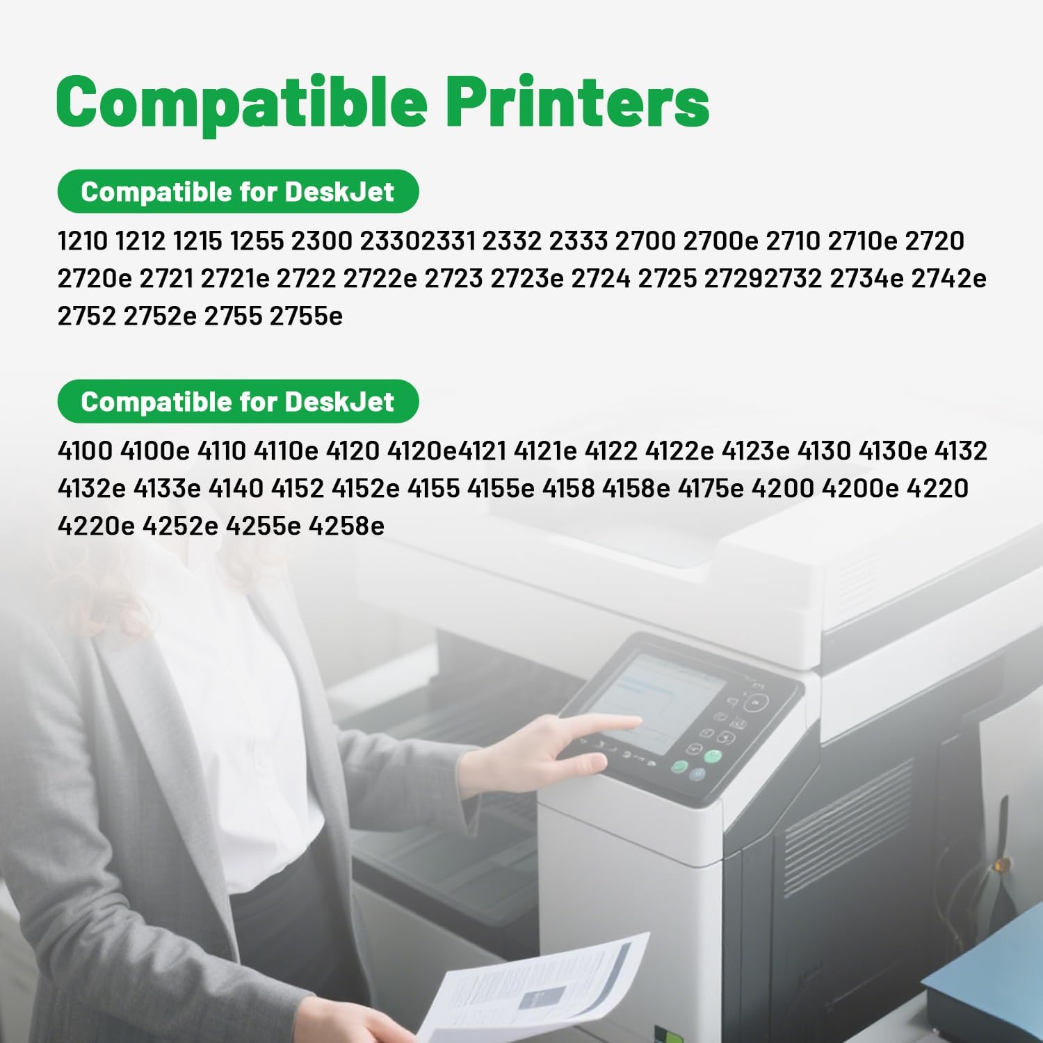 Faedra Remanufactured Ink Cartridges for HP 67XL 67 XL Ink for HP Deskjet 2742e 2842e 2755e 2855e 4255e Work for HP Deskjet 2700 2700e 2734e 2827e 2723e 4155e Envy 6455e 6055e 6000 Ink (1Black 1Color)