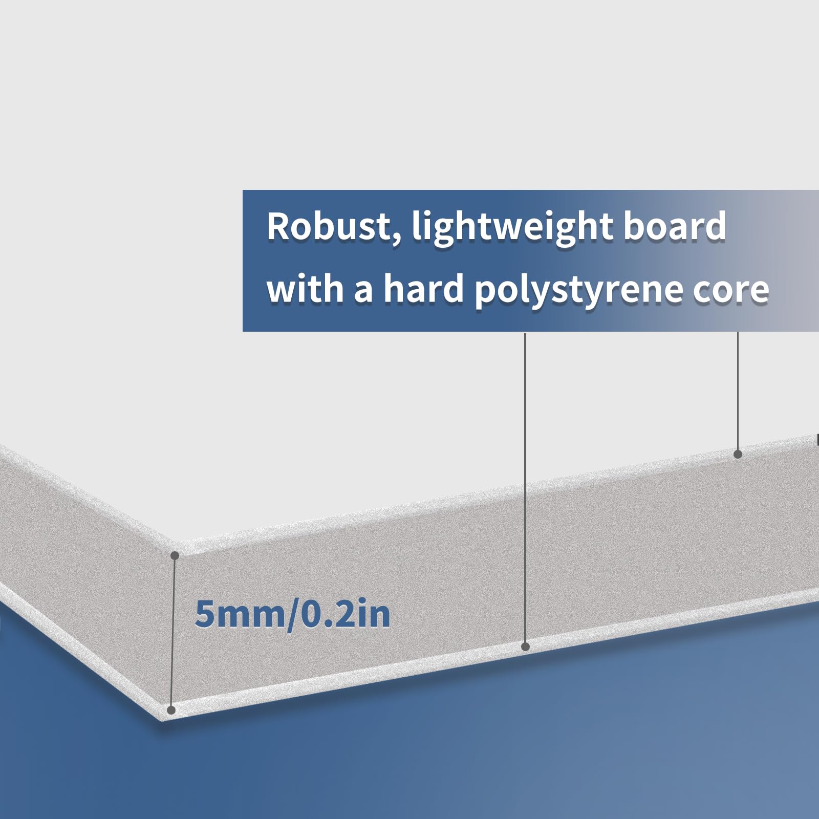 KEJJNYER 20 Pack White Foam Boards 11 x 14 Inch, White Foam Core Baking Boards, 3/16 Inch (5MM) Thickness Poster Polystyrene Sheet for Projects Art Display