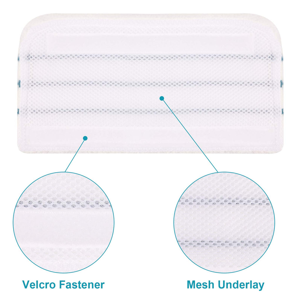 4 PCS Replacement Pads Accessories Compatible with Black+Decker Steam Mop SM1600, SM1610, SM1620, HSM13E1, HSMC1300FX, HSMC1321, HSMC1321APB, HSMC1361SGP, BDH1855SM, BDH1760SM, SMP20 Mop Pads