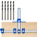 Holimax Punch Locator,Cabinet Hardware Jig, Drill Guide Jig Adjustable Cabinet Handle Template Tool,Guide Sleeve Power Tools,Cabinet and Woodworking Drilling for Knobs and Pulls