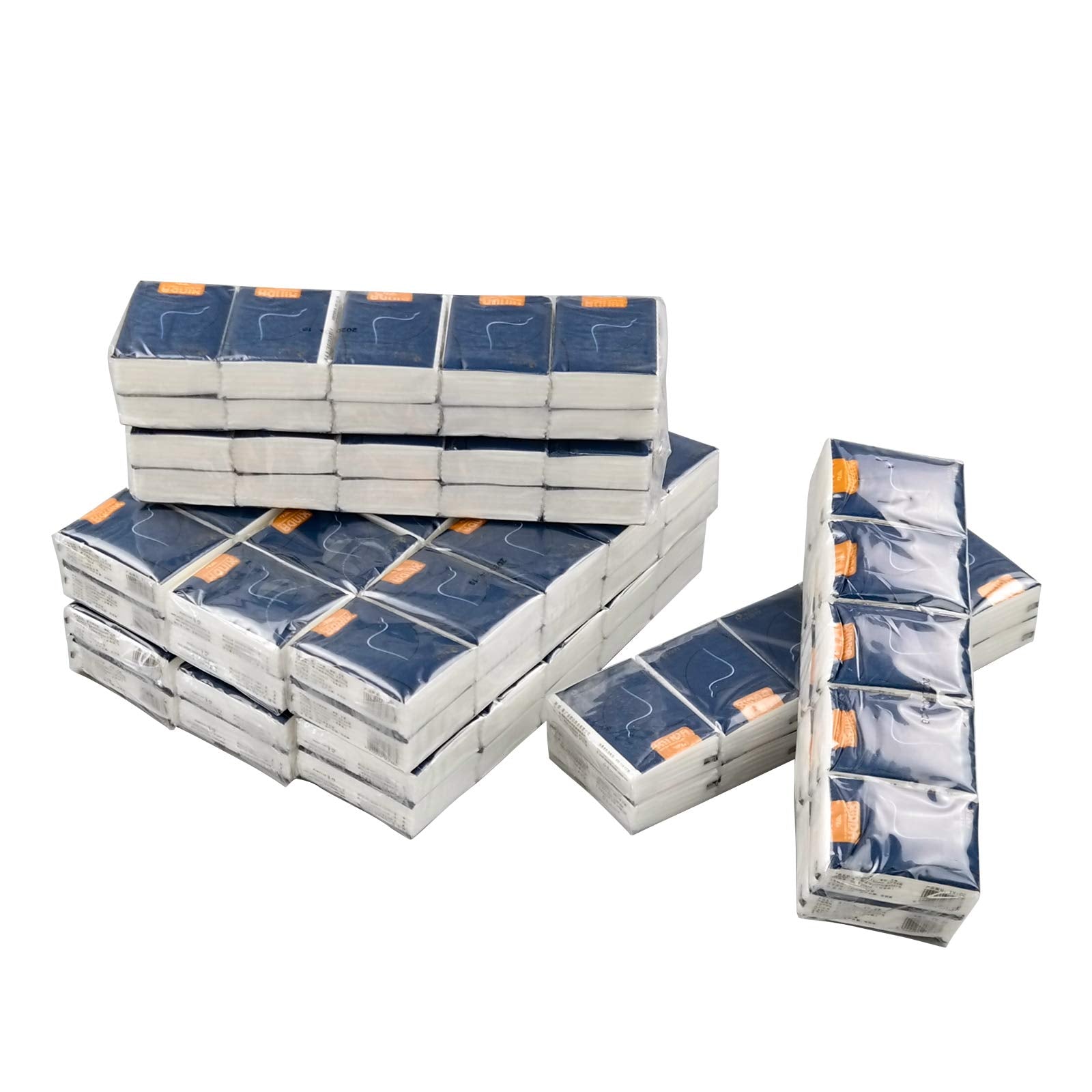 Teyyvn 100-Pack White Facial Tissues Pocket Packs, 4-Ply Pocket Facial Tissue