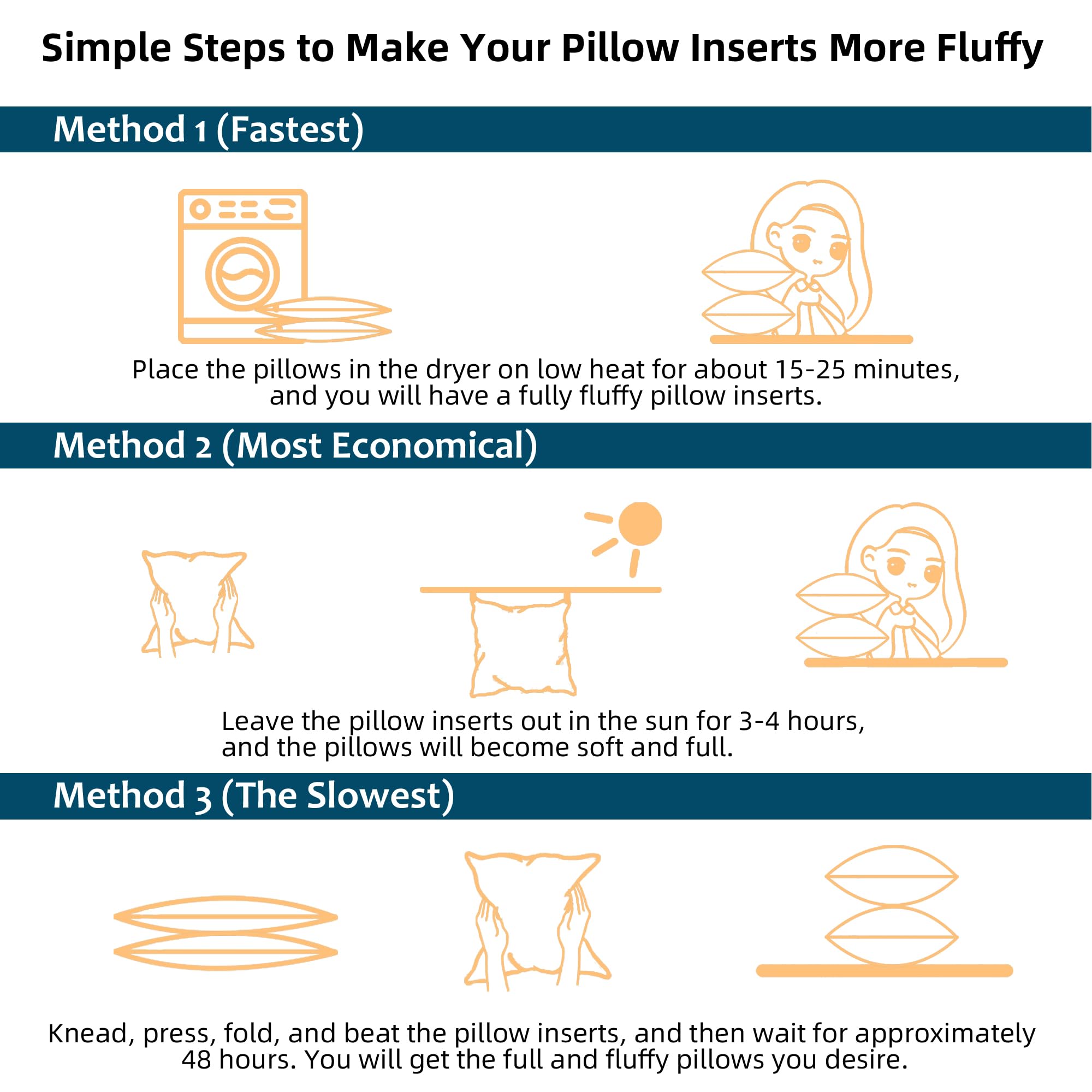 OTPIPCS 18 x 18 Pillow Inserts Set of 4 - Premium Soft and Fluffy 18 Inch Medium Sofa Decorative White Square Throw Pillow Inserts Stuffing for Living Room Couch and Bedroom Interior Cushions