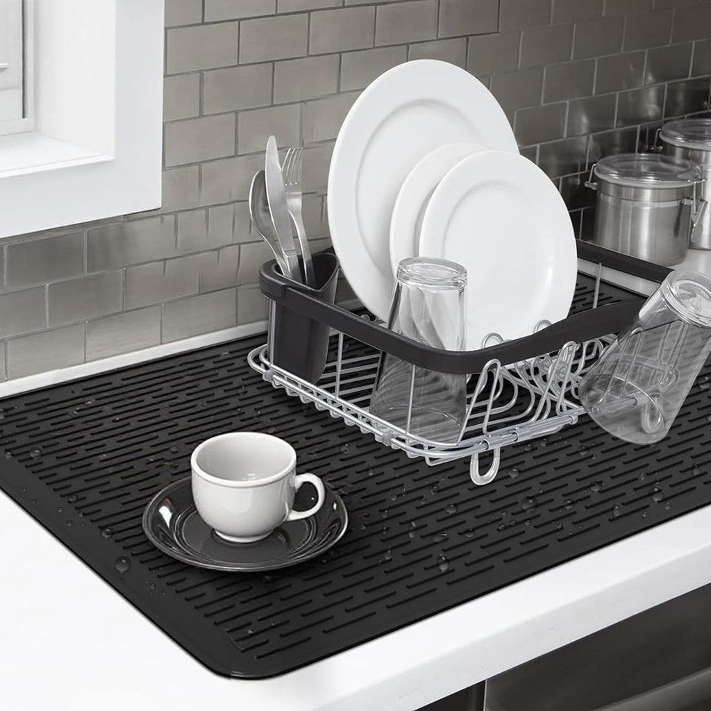 Eazmate Silicone Stove Top Cover for Electric Stove 28 x 20 Inch, Silicone Mat Protector for Extra Kitchen Space, Heat Resistant Stovetop Cover, Black