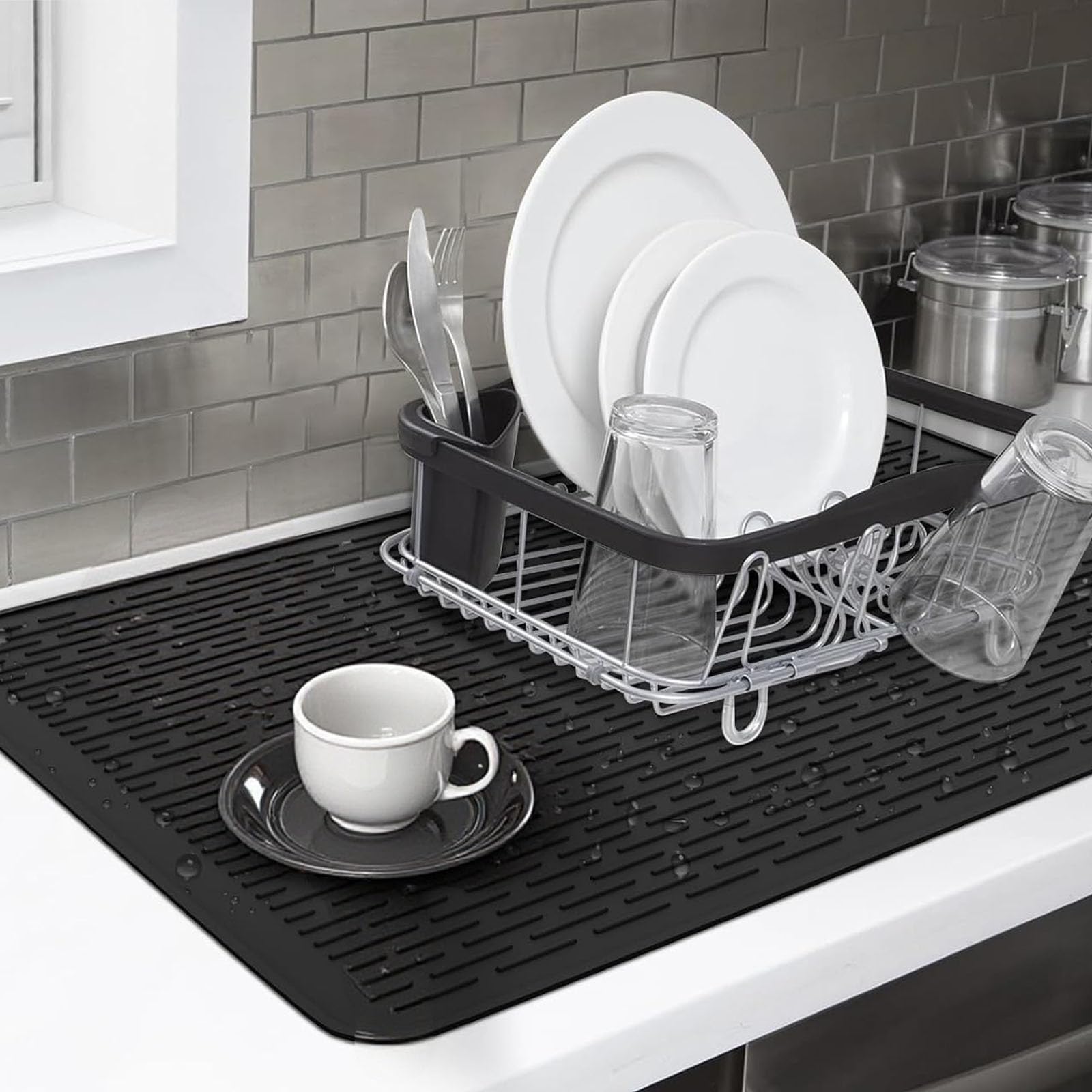 Eazmate Silicone Stove Top Cover for Electric Stove 28 x 20 Inch, Silicone Mat Protector for Extra Kitchen Space, Heat Resistant Stovetop Cover, Black