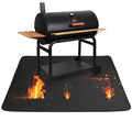 Fire Pit Mat, 36 x 48 inches Under Grill Deck Patio Protect Pad, 3 Layers Heat Resistant Grill Mat, Fire Pit Pad for Patio Grass BBQ, Oil-Proof Waterproof Protector