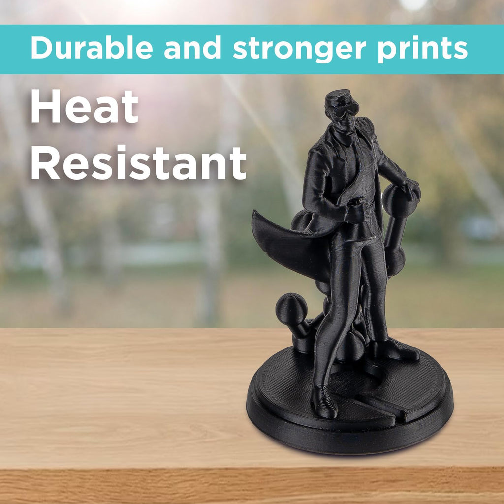 Polymaker ABS Filament 1.75mm Black, ABS 3D Printer Filament 1.75mm Heat Resistant 1kg - PolyLite ABS 3D Printing Filament 1.75mm, Strong & Durable, Dimensional Accuracy +/- 0.03mm