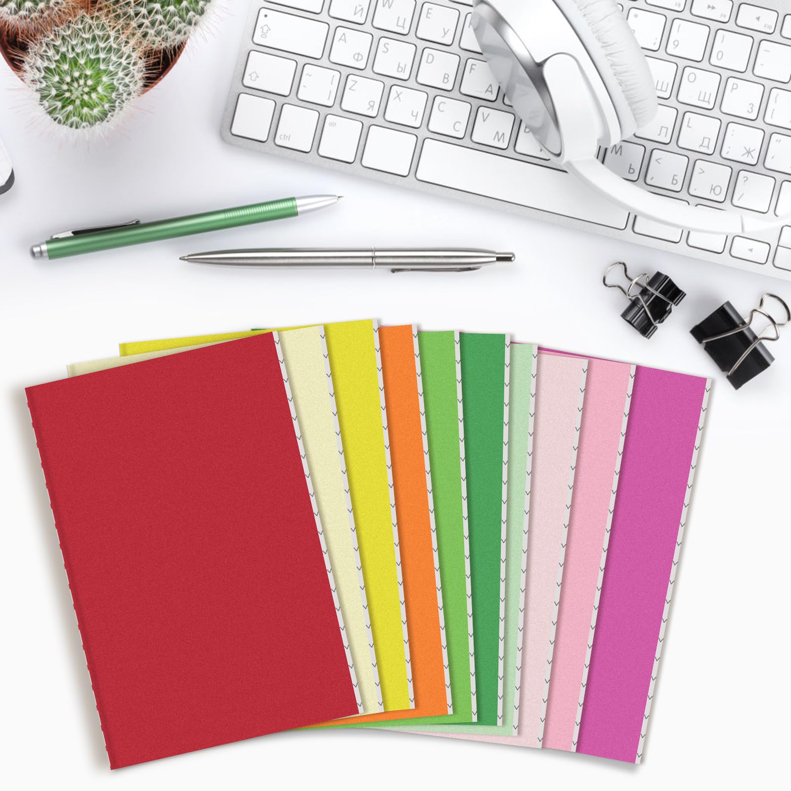 60 Pcs A6 Mini Notebooks Bulk, Small Pocket Notebooks, Colorful Lined Notepad, Journal Memo Notepad for Kids, Students, Traveler, School Supplies, 3.5 x 5.5 Inch, 24 Sheets/48 Pages, 20 Color